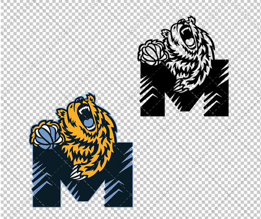 Memphis Grizzlies Concept 2004 005, Svg, Dxf, Eps, Png - SvgShopArt