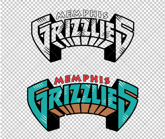 Memphis Grizzlies Wordmark 2001, Svg, Dxf, Eps, Png - SvgShopArt