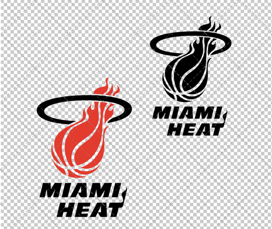 Miami Heat 1988, Svg, Dxf, Eps, Png - SvgShopArt
