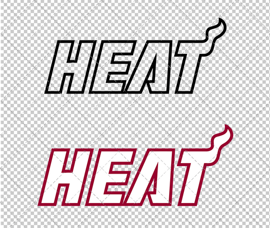 Miami Heat Jersey 1999 002, Svg, Dxf, Eps, Png - SvgShopArt