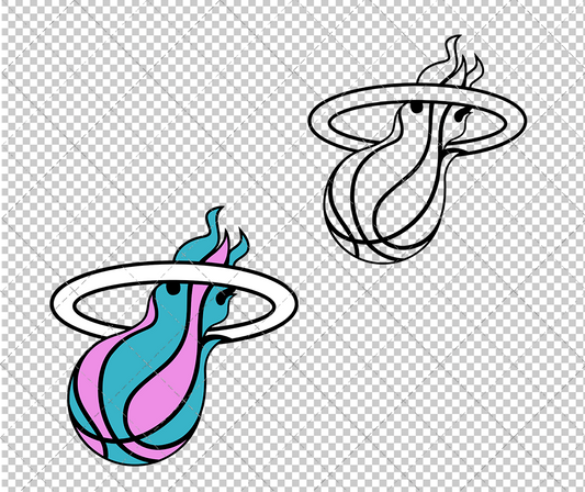 Miami Heat Vice Concept 2017 002, Svg, Dxf, Eps, Png - SvgShopArt