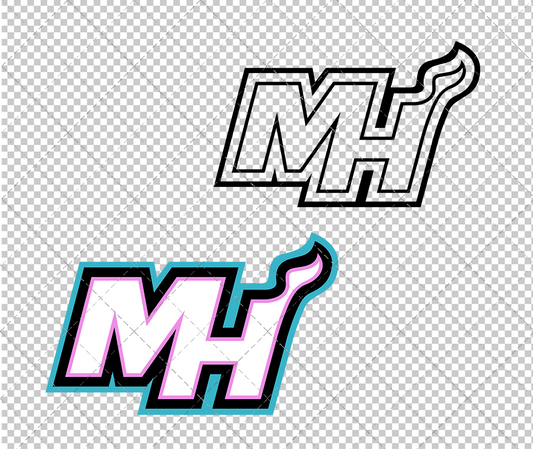 Miami Heat Vice Concept 2017 007, Svg, Dxf, Eps, Png - SvgShopArt