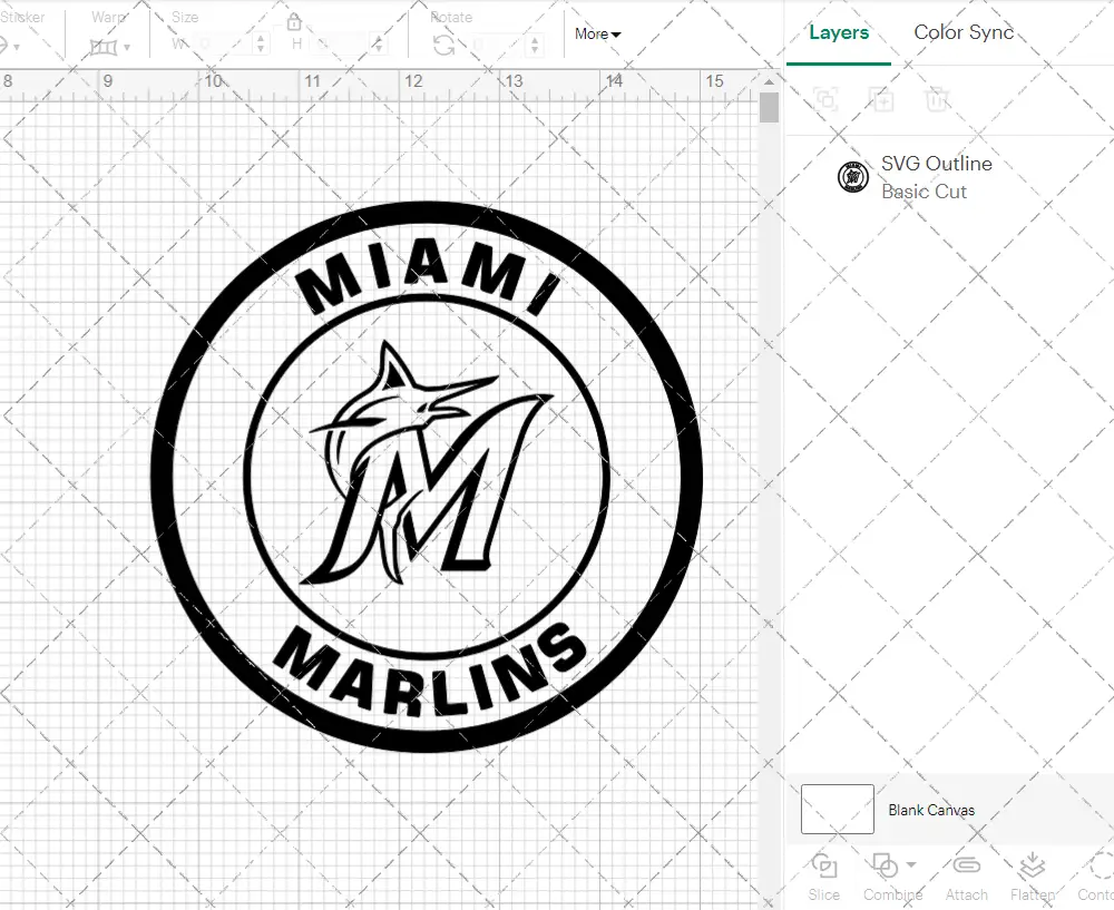 Miami Marlins Circle 2019, Svg, Dxf, Eps, Png - SvgShopArt