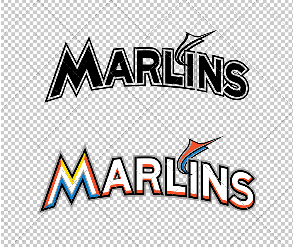 Miami Marlins Wordmark 2017, Svg, Dxf, Eps, Png - SvgShopArt