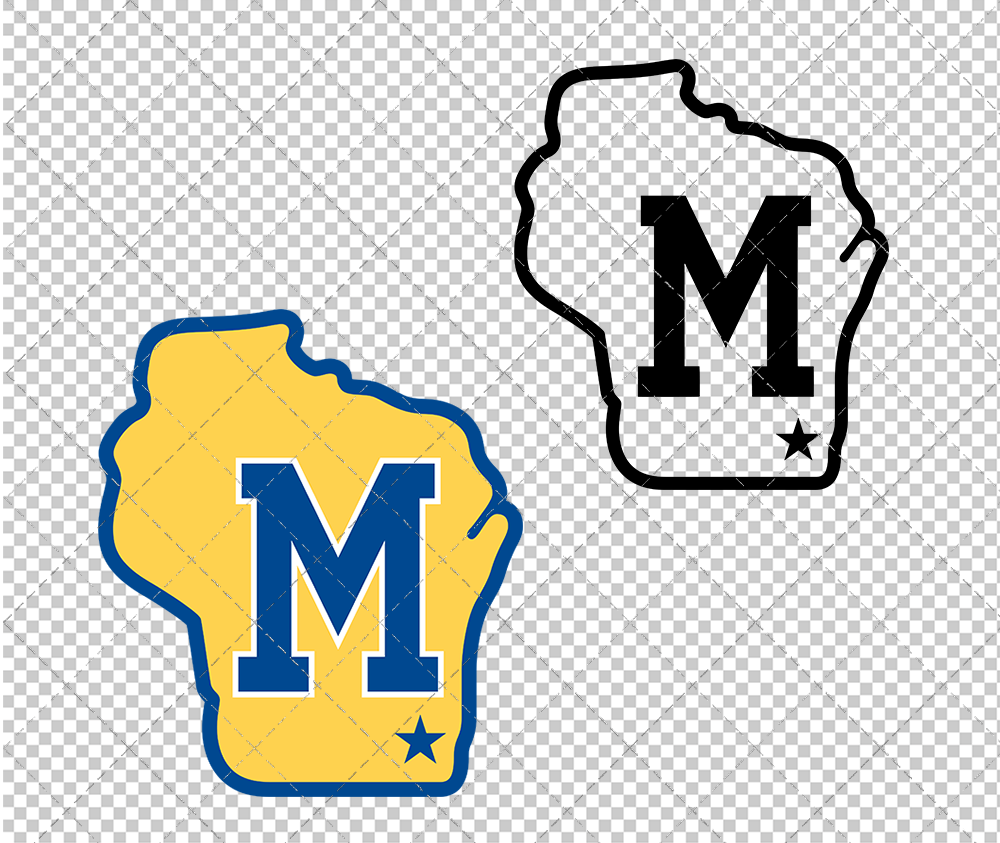 Milwaukee Brewers Alternate 1970 002, Svg, Dxf, Eps, Png - SvgShopArt