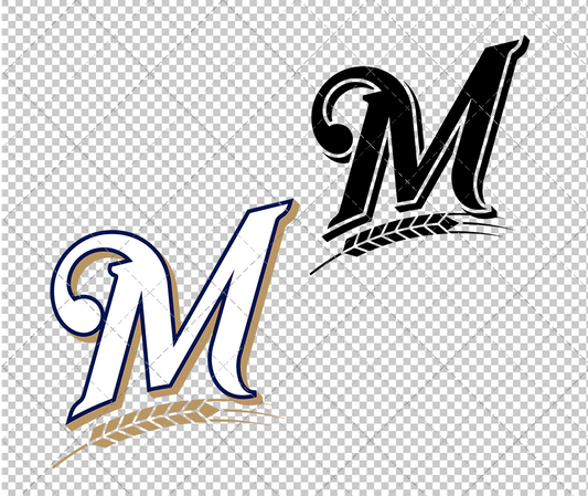 Milwaukee Brewers Cap 2000, Svg, Dxf, Eps, Png - SvgShopArt