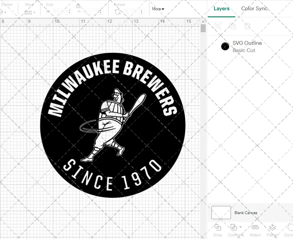 Milwaukee Brewers Circle 1970, Svg, Dxf, Eps, Png - SvgShopArt