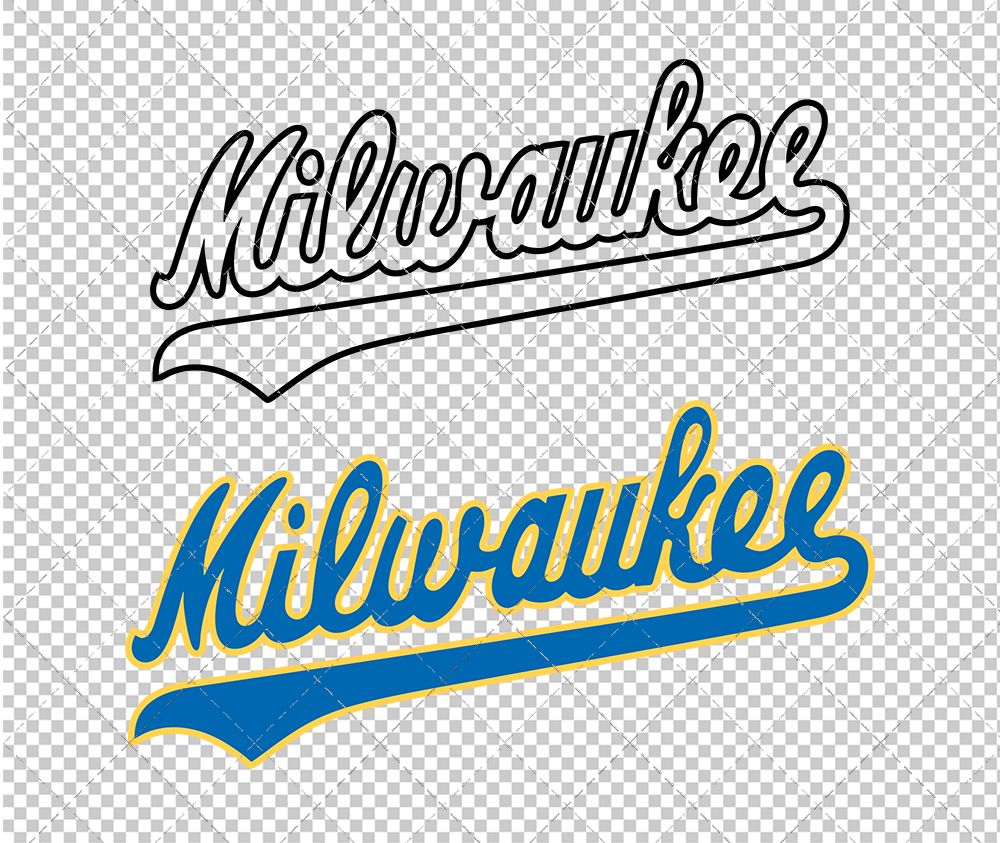 Milwaukee Brewers Jersey 1990 002, Svg, Dxf, Eps, Png - SvgShopArt