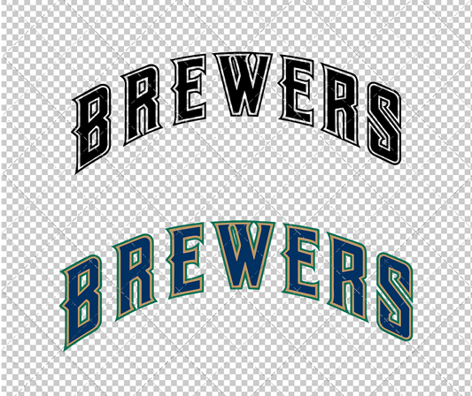 Milwaukee Brewers Jersey 1997, Svg, Dxf, Eps, Png - SvgShopArt