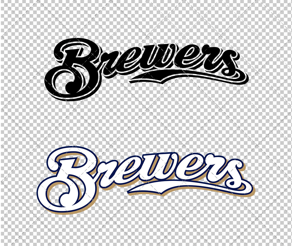 Milwaukee Brewers Wordmark 2000 002, Svg, Dxf, Eps, Png - SvgShopArt