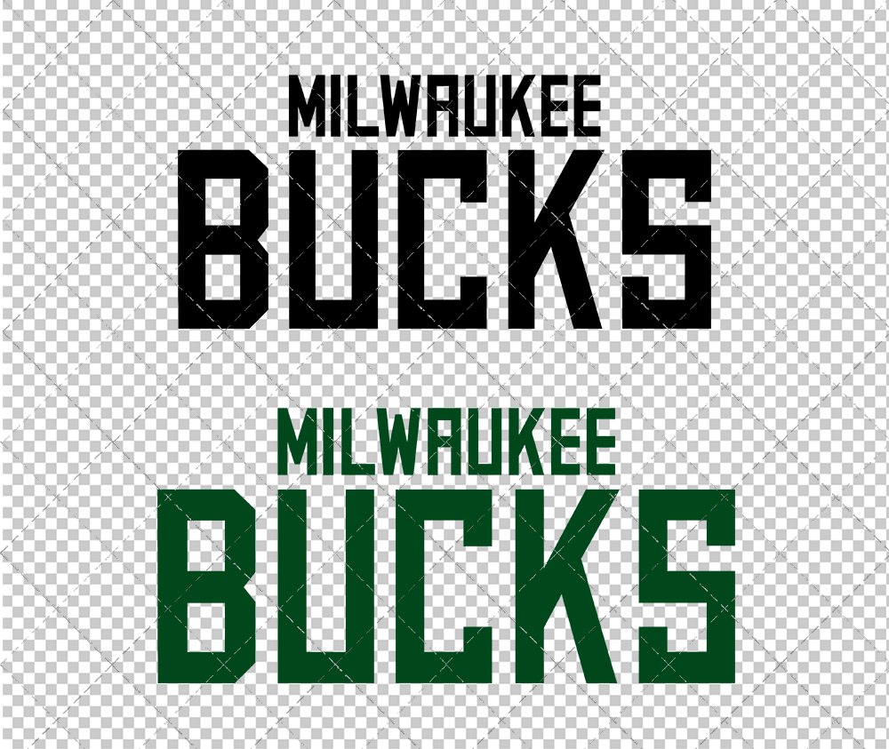 Milwaukee Bucks Wordmark 2015 003, Svg, Dxf, Eps, Png - SvgShopArt