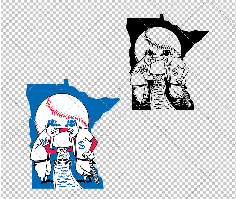 Minnesota Twins 1961, Svg, Dxf, Eps, Png - SvgShopArt
