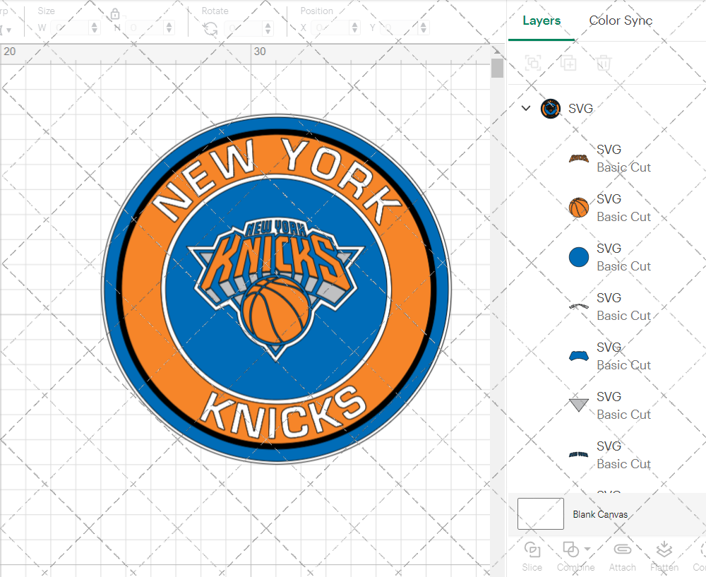 New York Knicks Circle 2011 002, Svg, Dxf, Eps, Png - SvgShopArt