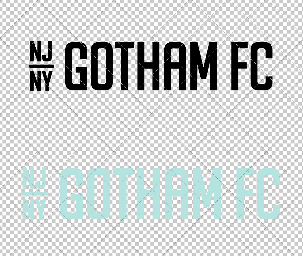 NJ/NY Gotham FC  Wordmark 2021, Svg, Dxf, Eps, Png