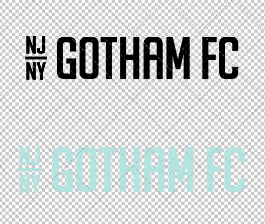 NJ/NY Gotham FC  Wordmark 2021, Svg, Dxf, Eps, Png