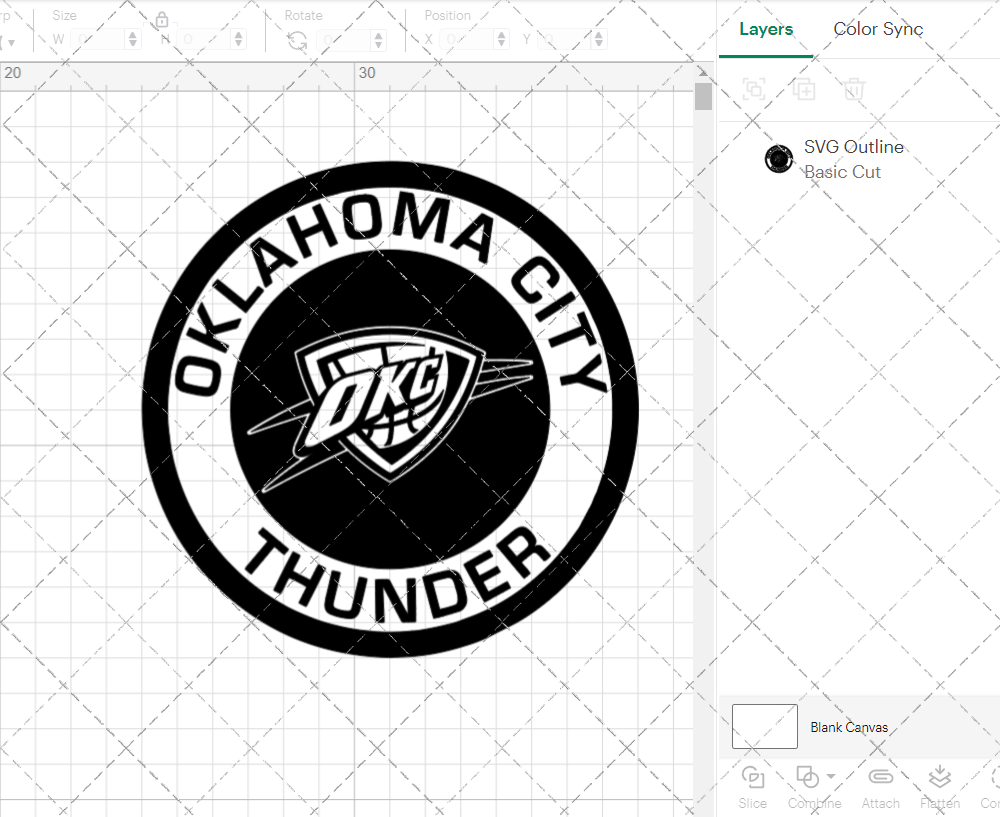 Oklahoma City Thunder Circle 2008, Svg, Dxf, Eps, Png - SvgShopArt