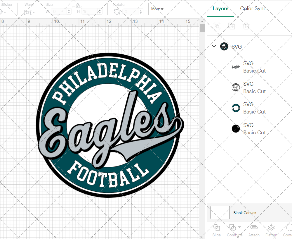 Philadelphia Eagles Circle 1996 003, Svg, Dxf, Eps, Png - SvgShopArt