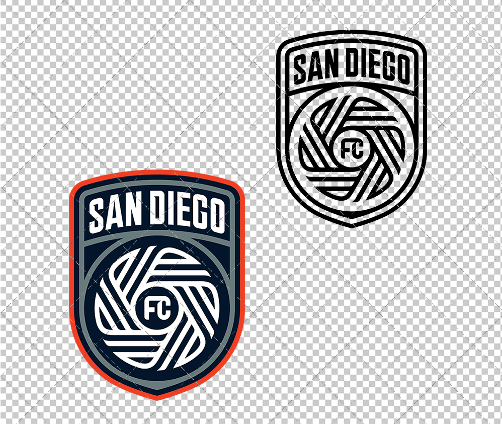 San Diego FC 2025, Svg, Dxf, Eps, Png