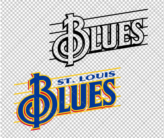 St. Louis Blues Wordmark 1995, Svg, Dxf, Eps, Png - SvgShopArt