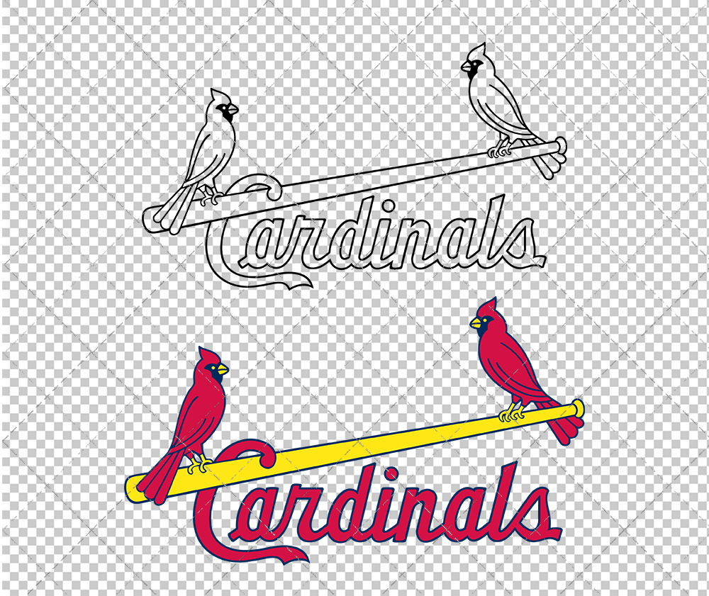 St. Louis Cardinals Jersey 1966, Svg, Dxf, Eps, Png - SvgShopArt