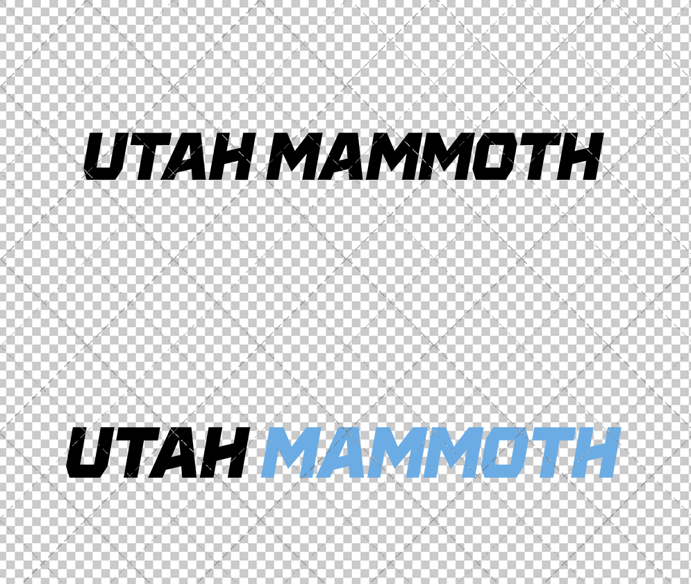 Utah Mammoth Wordmark 2025 002, Svg, Dxf, Eps, Png - SvgShopArt