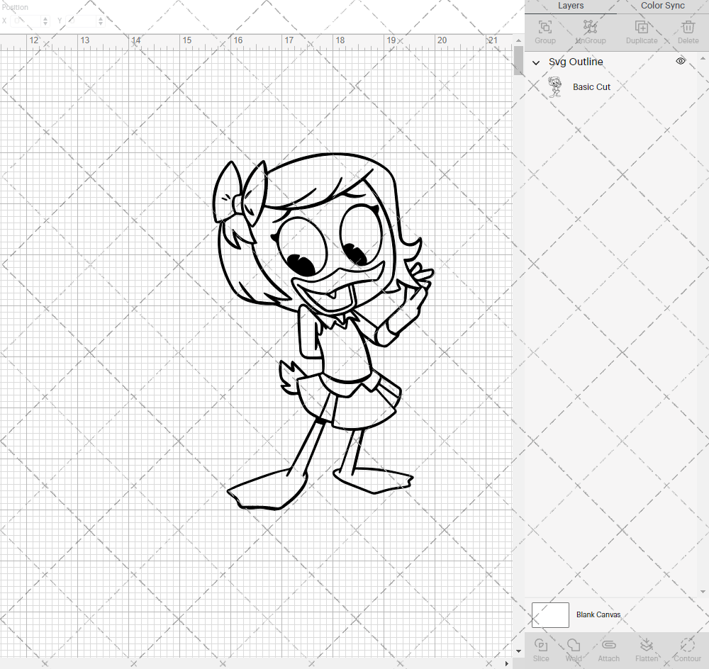 Webby - Ducktales, Svg, Dxf, Eps, Png - SvgShopArt