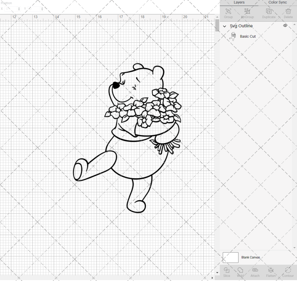 Winnie The Pooh 003, Svg, Dxf, Eps, Png - SvgShopArt