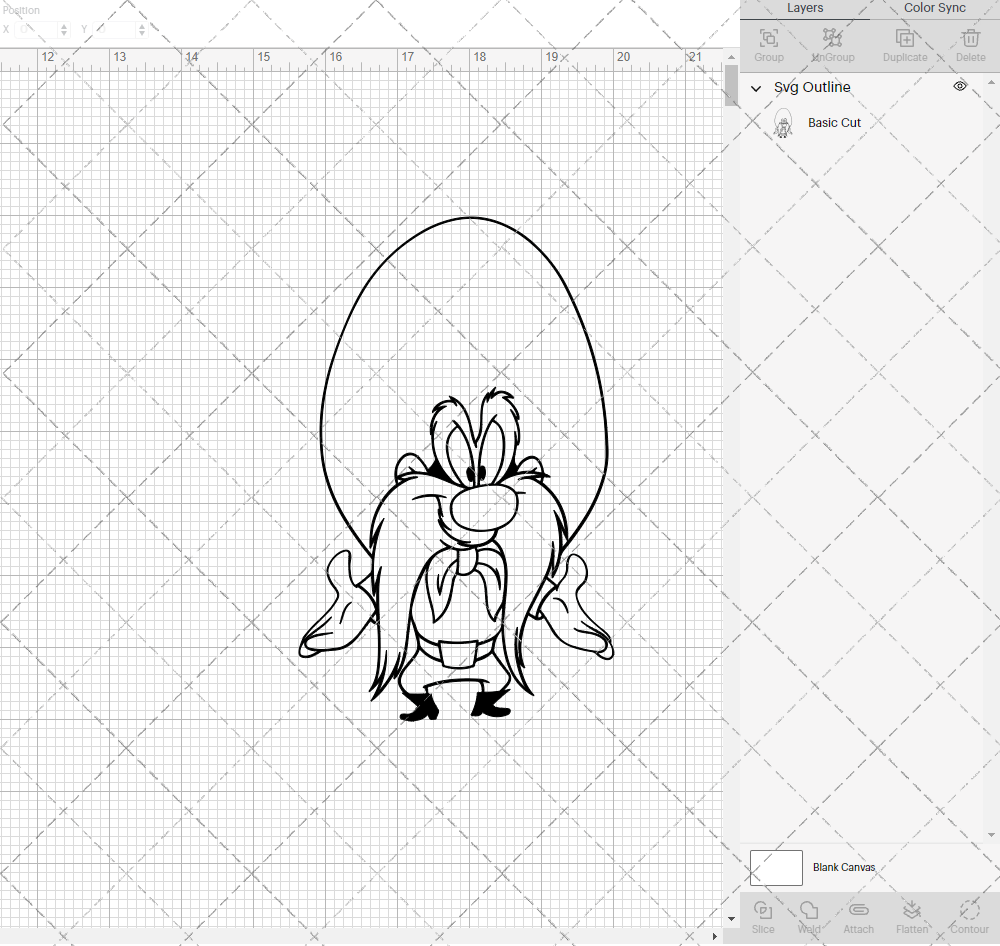 Yosemite Sam - Looney Tunes 002, Svg, Dxf, Eps, Png - SvgShopArt